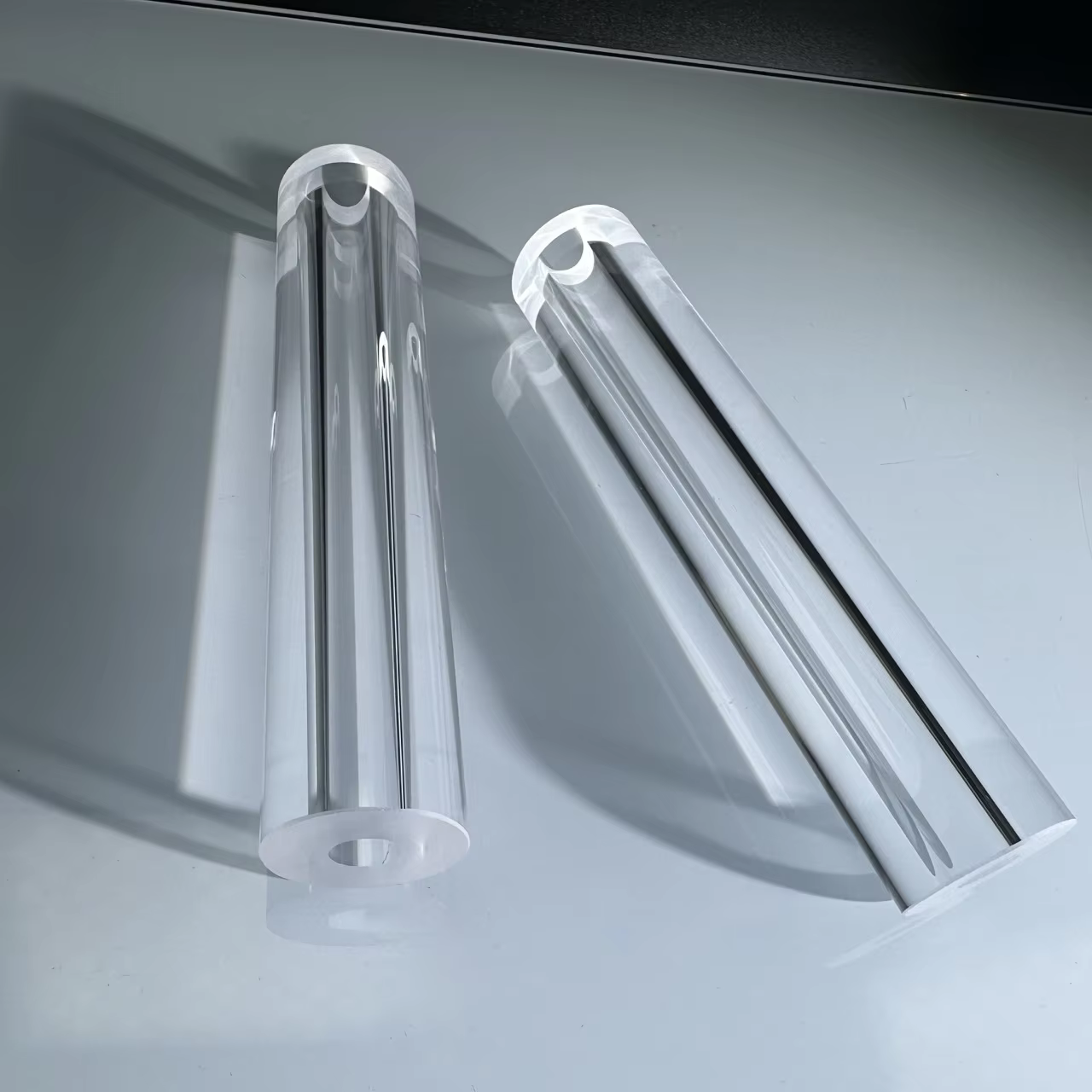 Transparent Polished Sapphire Tube Custom Wall Thickness | High Purity Al₂O₃ Sapphire Tube Supplier